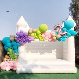 outdoor activities 13x13ft Inflatable Wedding Bounce white House Birthday party Jumper Bouncy Castle