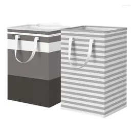 Laundry Bags 75L Large Capacity Waterproof Foldable Basket Freestanding Hamper With Handles Bathroom Organiser