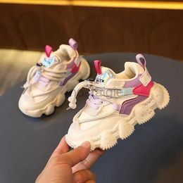Sneakers New Spring Boys Running Shoes Mixed with Colorful Baby Tennis Shoes Girls New School Student Sports Shoes Childrens Leisure Sports Shoes d240513
