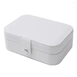 Jewelry Pouches Container Capacity Storage Box With Dustproof Anti-oxidation Features Detachable Divider For Earrings Rings