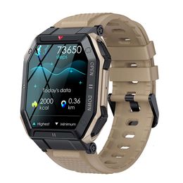 2024 Smart Watches K55 Nya utomhus Smart klockor Bluetooth Ring hela dagen PASHRAISE Blodtryck Blod Syre Stop Watch Music Multi Sport Mode