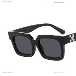 White Fashion Frames Sunglasses Brand Men Women Glasses Arrow x Frame Eyewear Trend Hip Hop Square Offwhites 560 8AU0
