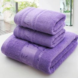 Towel 3pcs Set Face Bath Bamboo Fibre High Quality Print Strong Water Absorption For Home Bathroom Close To Skin