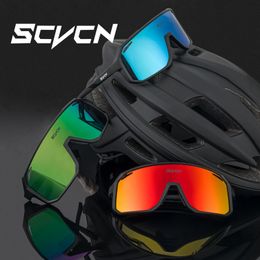 SCVCN Mountain Driving Glasses Cycling Sunglasses UV400 Women Sports Running Eyewear Men Road Bicycle Glasses Bike Goggles 240422