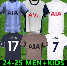 23 24 25 SPURS Soccer Jerseys MADDISON SON ROMERO KULUSEVSKI RICHARLISON KULUSEVSKI 2023 2024 2025 VAN DE VEN BISSOUMA JOHNSON Football Kit Shirt Top Men Kids Sets