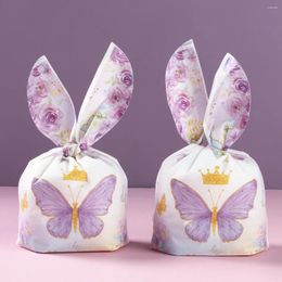 Gift Wrap Butterfly Candy Bag Pink And Purple Bags Party Favor For Birthday Baby Shower Supplies