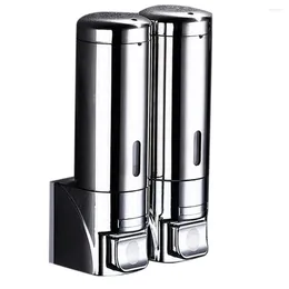 Liquid Soap Dispenser 2X300Ml Wall Wall-Mount El Shampoo Lotion Stainless Steel