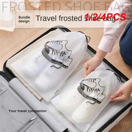 Storage Boxes 1/2/4PCS Carry Frosted Convenient Shoe Bag High Capacity Water Proof Drawstring Daily Household Foldable Dust-proof Travel