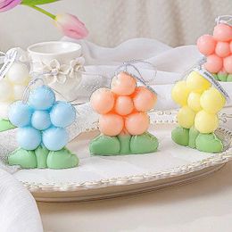 5Pcs Candles Guest Gift Candles Aromatic Decorative Candles Personalised Wedding Bubble Flower Candles Home Decors