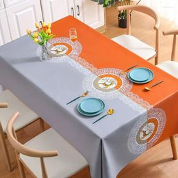 Table Cloth The Tablecloth Senior Feeling Waterproof And Oil Proof PVC Tablecloth_Jes471