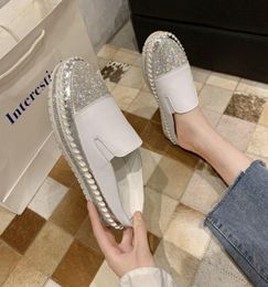 Female Shoes Med Slippers Casual Glitter Slides Loafers Platform Shose Women Cover Toe 2021 Luxury Summer Jelly Flat Soft7821312