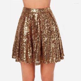 Skirts Sequins Dancewear Belly Dance Accessories Performance Mini Pleated Skirt For Women Party Club Night Clothes
