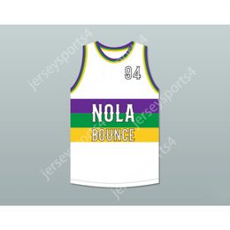 Custom Any Name Any Team MAGNOLIA SHORTY 94 NOLA BOUNCE WHITE BASKETBALL JERSEY All Stitched Size S-6XL Top Quality