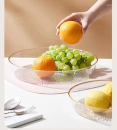 Plates Small Size Fruit Tray Dried Candy Plastic High-end Appearance Minimalist Household Snack