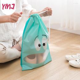 Storage Bags High Quality Waterproof Shoes Bag Cartoon Cute Pouch Organiser Travel Non-Woven Laundry Portable Tote Drawstring