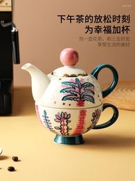 Teaware Sets Small Teapot For One Person With English Pastoral Ceramic Hand-painted High-end Tea Household Cup Set