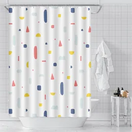 Shower Curtains Geometric Curtain Decor Design White Quality Bathroom Accessories Douchegordijn Home Supplies
