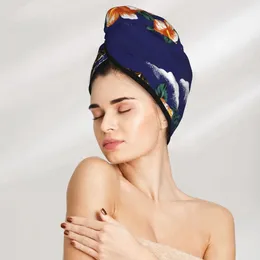 Towel Microfiber Hair Care Cap Hawaiian Islands Absorbent Wrap Fast Drying For Women Girls