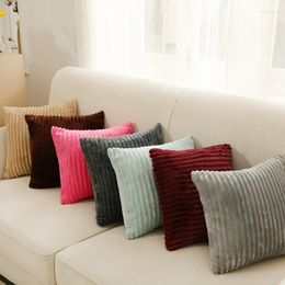 Pillow Soft Corduroy Solid Color Cover Home Decor Covers Plain Striped Throw Pillowcase For Sofa Living Room Decoration