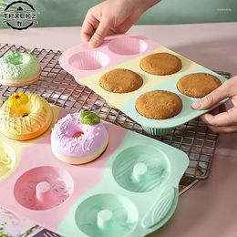 Baking Moulds Donut Ice Cream Cake Silicone Mould Flower Heart Chocolate Decoration DIY Fondant Tools Manual Soap Mould