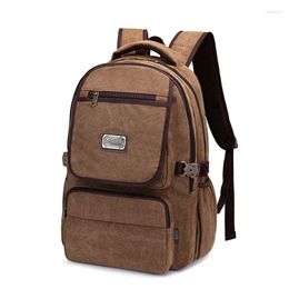 Backpack Vintage Canvas Backpacks For Men And Women Travel Bag Casual Students Hiking Camping Large Capacity Bags