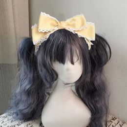 Party Supplies Lolita Headpiece Headband Doll Big Bow Hairpin Maid Handmade KC Cosplay Accessories Anime Hair
