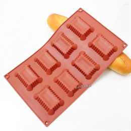 Baking Moulds Arrivals 8 Cavities Fluted Rectangle Cube Shape Silicone Cake Mould Cookie Biscuit Sweet Moldes Moule A Gateau Tools