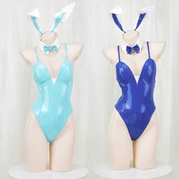 Sexy Set Anime Blue Archive Bunny Girl Sexy Cosplay Come Lingerie Bodysuit Uniform Suit Women Hallown Anime Game Rabbit Role Play T240513