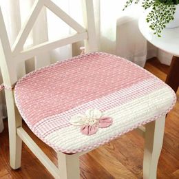 Pillow Pastoral Style Cotton Non-slip Breathable Home Dining Chair Student Classroom Dormitory Mat Office Sedentary