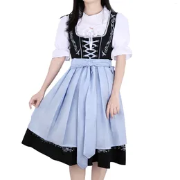 Casual Dresses Adult Women Oktoberfest Dirndl Costume Bavaria Beer Party Carnival Waiter Dress Wench Maid Lolita Skirt Cosplay Fantasia