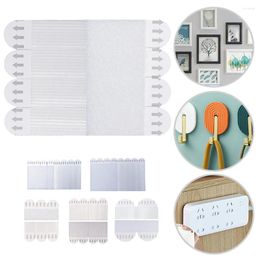 Frames 12 Pairs Double Side Hook Mounting Tape Removable Wall Fastener Adhesive Picture Hanging Strips For Home Decor Indoor Use