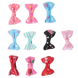 Dog Apparel Puppy Hair Bow Alligator Clips Small Adorable Bowknot Hairpin Kitten Mini Ties Pet Grooming Accessories