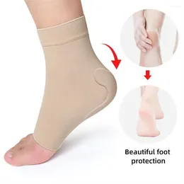 Women Socks Invisible Gel Heel Pads Sports Silicone Foot Massage Ankle Support Soft Elastic Protective Sock Unisex