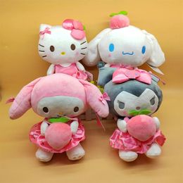 Cute Peach Kuromi Plush Toys for Children's Game Partners Valentine's Day Gifts for Girlfriends Home Decoration