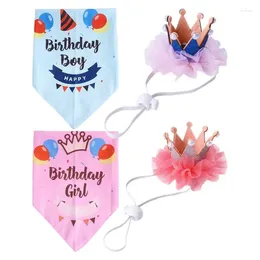 Dog Apparel Birthday Outfit Pet Crown Fit Felt And Polyester Fabrics Craftsmanship Not Easy To Fade Stretchy Elastic Band