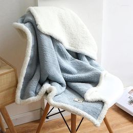 Blankets Thickened Winter Office Blanket Wearable Lazy Shawl Cloak Travel Fluffy For Women At Home