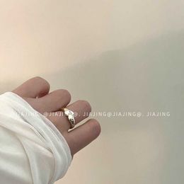 Brand Westwoods Saturns Love Ring and Simple Metallic Cold Individualized High Grade Personalized Accessories Female Index Finger Nail