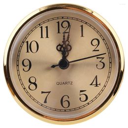 Clocks Accessories Quartz Clock Insert Arab Numbers Movement For Repair/Replacement 90mm Diameter Gold/Silvery