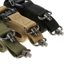 Adjustable MS4 Sling Gun QD Metal Strap Swivel Tactical Nylon 2 Points Gun Multi Mission Release Hunting Access
