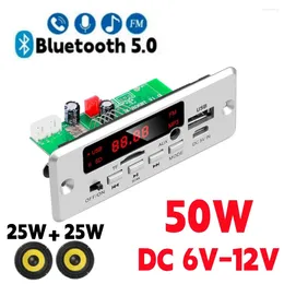 Bluetooth 5.0 MP3 Player Decoder Board FM Radio TF USB 3.5mm AUX Module Receiver Car Kit Audio