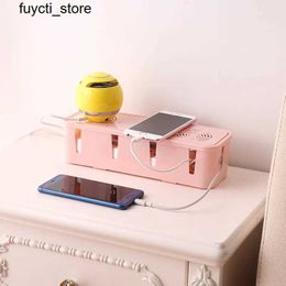 Storage Boxes Bins Latest cable storage box socket Tidy organizer wire management network line storage box safety home room container 7 colors S24513