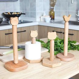 Decorative Plates 2024 Wooden Paper Towel Holder For Kitchen Home Decor Table Decoration & Accessories Nordic Modern Japanese Style