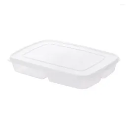 Storage Bottles 4 Grids Food Box Portable Transparent Vegetable Containers Rectangle Fresh-keeping For Home Office Kitchen Products