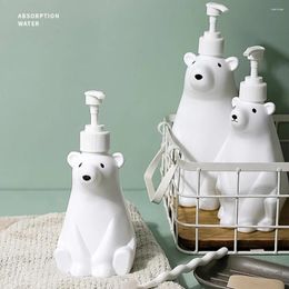 Liquid Soap Dispenser Bathroom Creative Polar Bear Shampoo Shower Gel Lotion Filling Bottle Hand Sanitizer Supplies