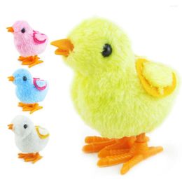 Gift Wrap Baby Chick Toys Wind- Chenille Model Clockwork Walking Jumping Chicken Kids Party