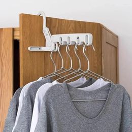 Hangers Folding Clothes Rack Hooks Foldable Hanging With 5 Holes Outdoor Camping Travel El Apartment Bathroom Hook