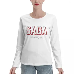 Women's Polos FV SAGA Long Sleeve T-Shirts Anime Oversized T Shirts Cute Tops Women Clothing