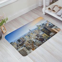 Carpets York City Buildings Decorative Anti-slip Bath Carpet Bathroom Kitchen Bedroon Floor Mats Indoor Soft Entrance Doormat