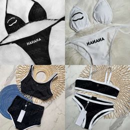 Letter Embroidered Swim Wear Women Sexy Bikinis Set Fashion Backless Bathing Suit Two Piece Swimsuit ggitys 5975