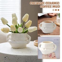 Mugs Ceramic Coffee Mug Novelty Fat Belly And Morning Cup Creative Belly-shaped Milk With Two Handles For Wedding Kitche A2M5